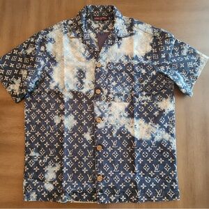 Louis Vuitton Navy and White Logo Shirt